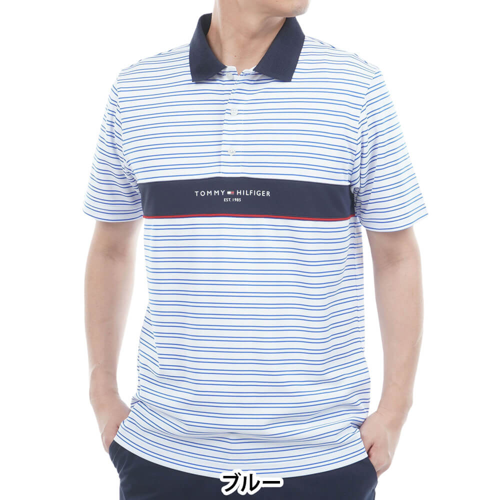 トミー ヒルフィガー ゴルフ　メンズ スタンダード ロゴ 半袖 ポロシャツ THMA613　2026年モデル 詳細8