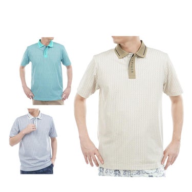 トミー ヒルフィガー ゴルフ　メンズ 小紋柄プリント 半袖 ポロシャツ THMA626　2026年モデル