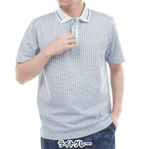 トミー ヒルフィガー ゴルフ　メンズ 小紋柄プリント 半袖 ポロシャツ THMA626　2026年モデル