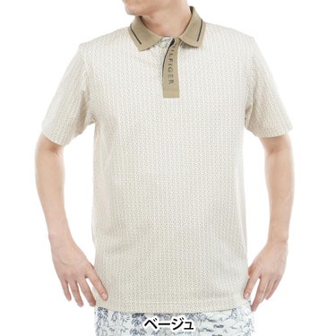 トミー ヒルフィガー ゴルフ　メンズ 小紋柄プリント 半袖 ポロシャツ THMA626　2026年モデル 詳細5