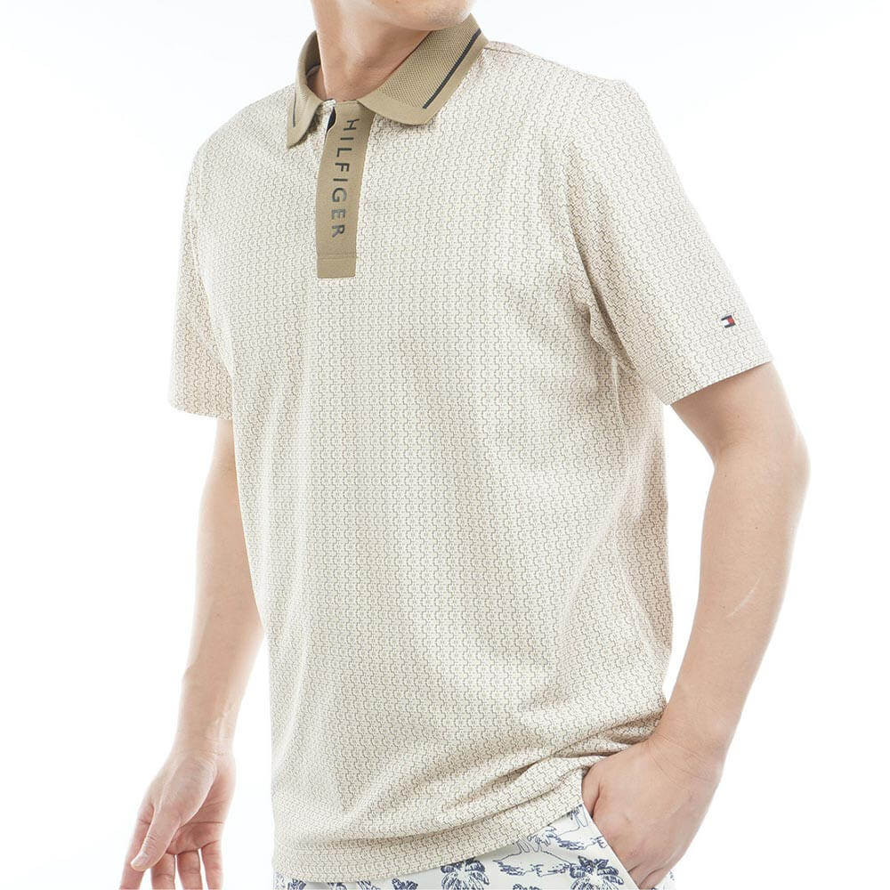 トミー ヒルフィガー ゴルフ　メンズ 小紋柄プリント 半袖 ポロシャツ THMA626　2026年モデル 詳細7