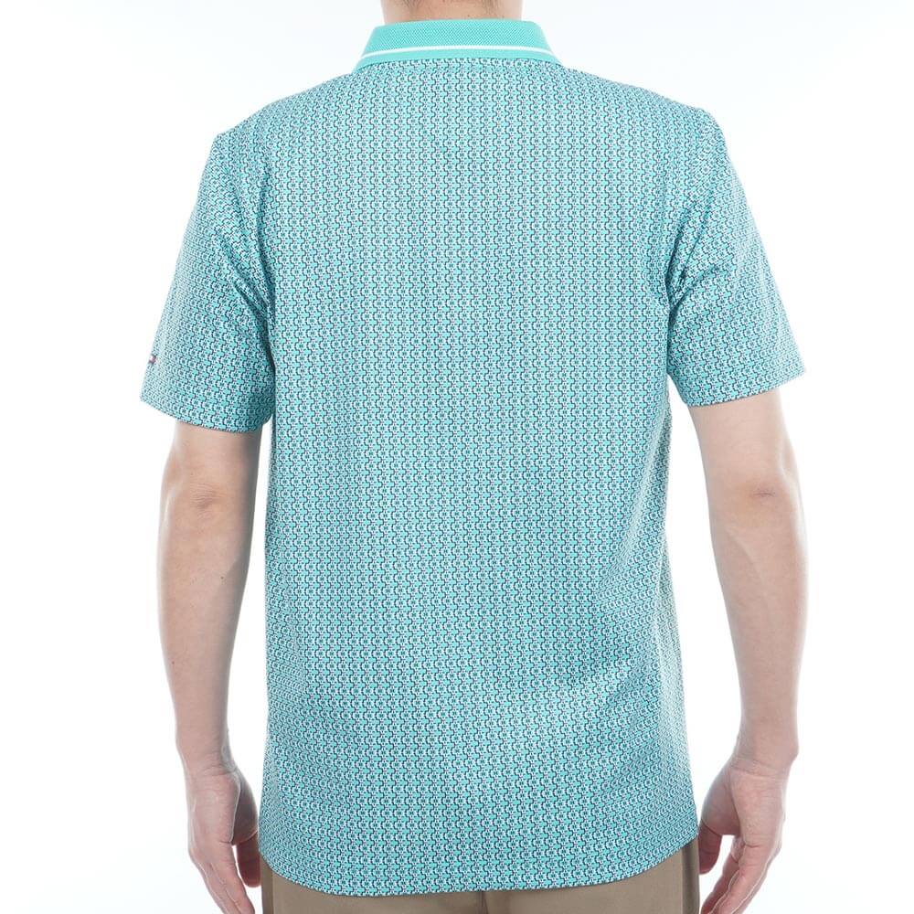 トミー ヒルフィガー ゴルフ　メンズ 小紋柄プリント 半袖 ポロシャツ THMA626　2026年モデル 詳細9