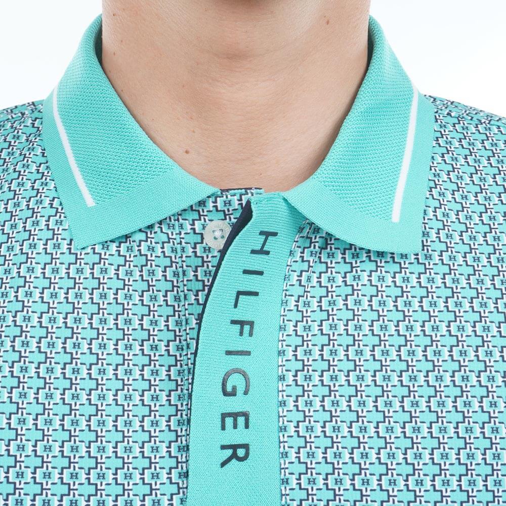 トミー ヒルフィガー ゴルフ　メンズ 小紋柄プリント 半袖 ポロシャツ THMA626　2026年モデル 詳細11