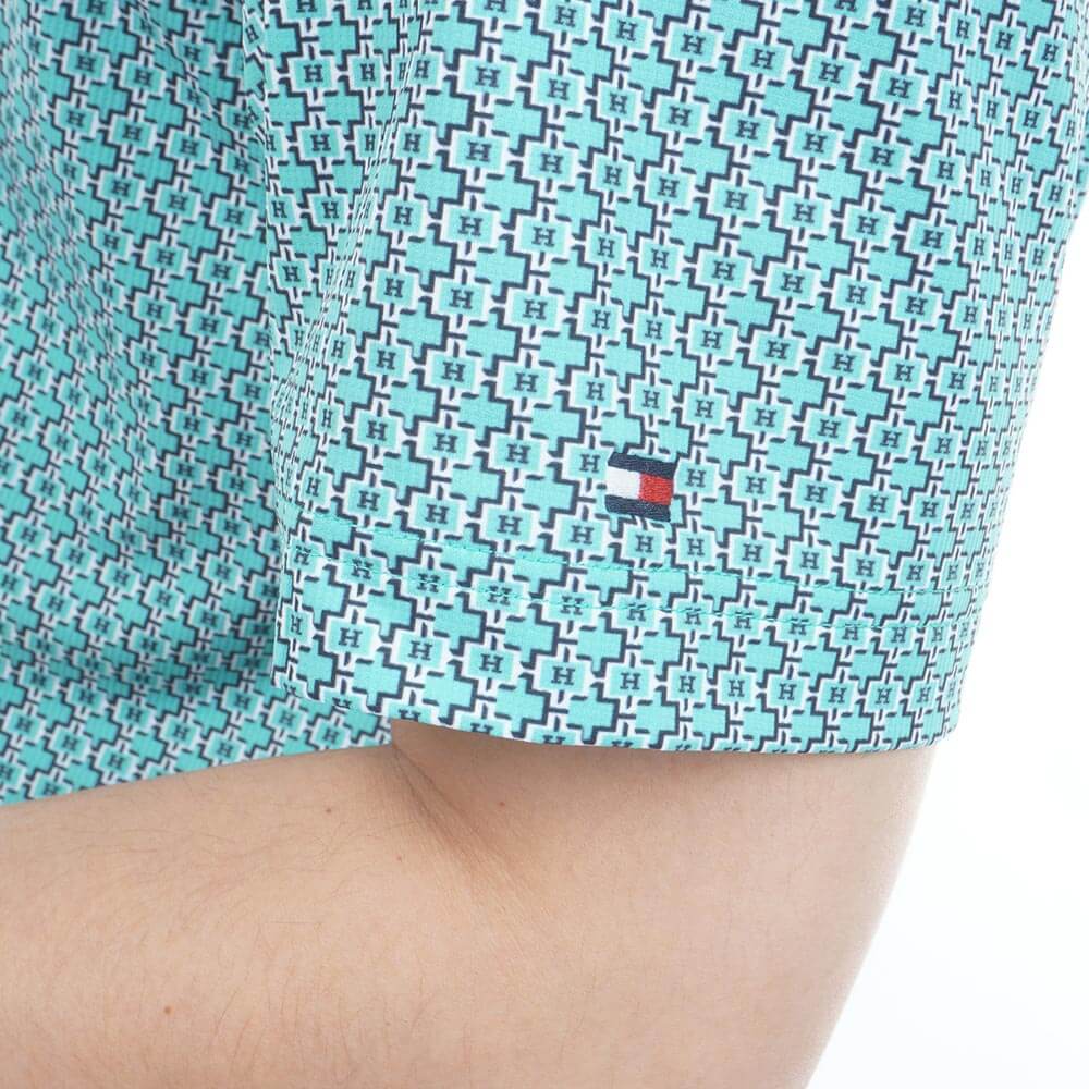 トミー ヒルフィガー ゴルフ　メンズ 小紋柄プリント 半袖 ポロシャツ THMA626　2026年モデル 詳細12