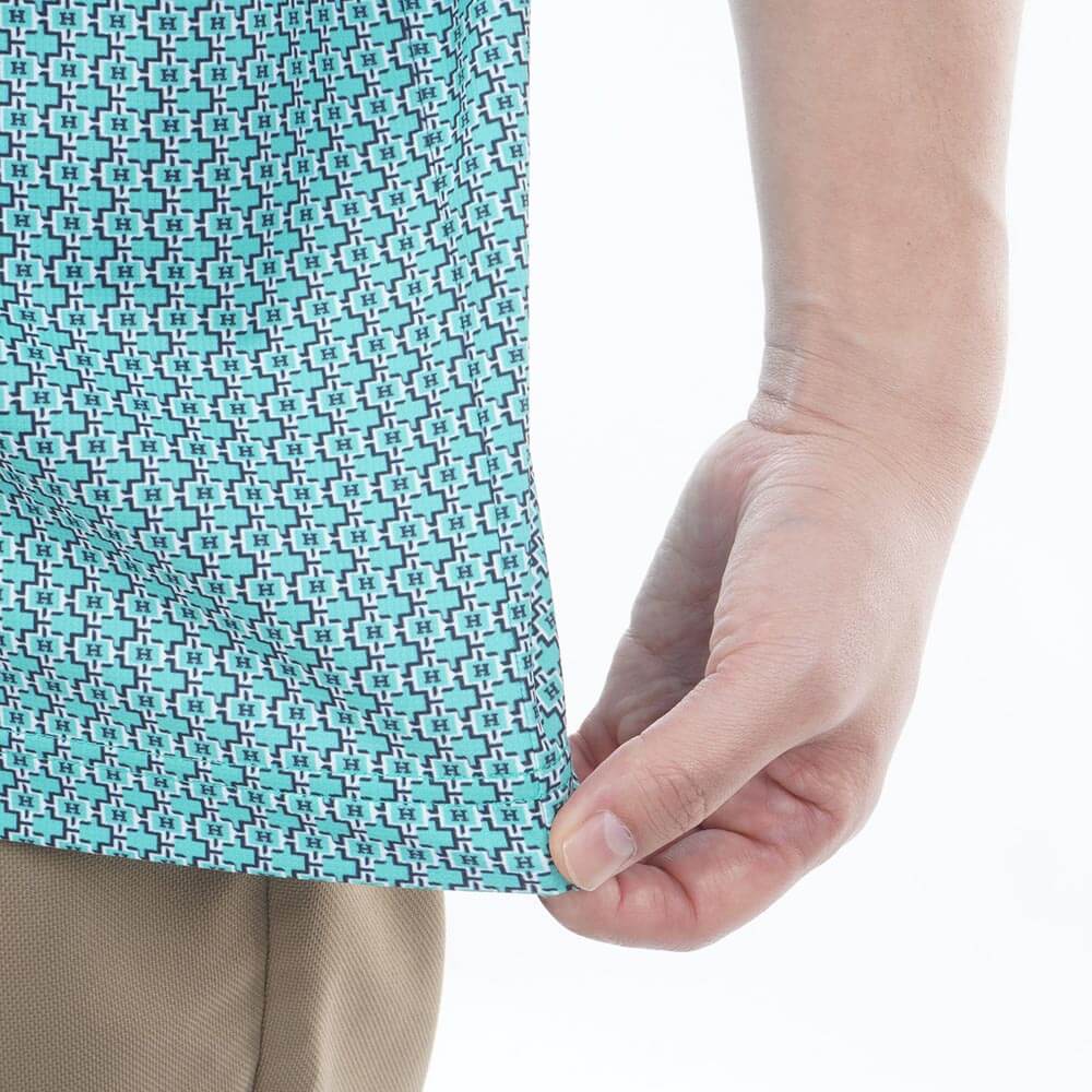 トミー ヒルフィガー ゴルフ　メンズ 小紋柄プリント 半袖 ポロシャツ THMA626　2026年モデル 詳細13