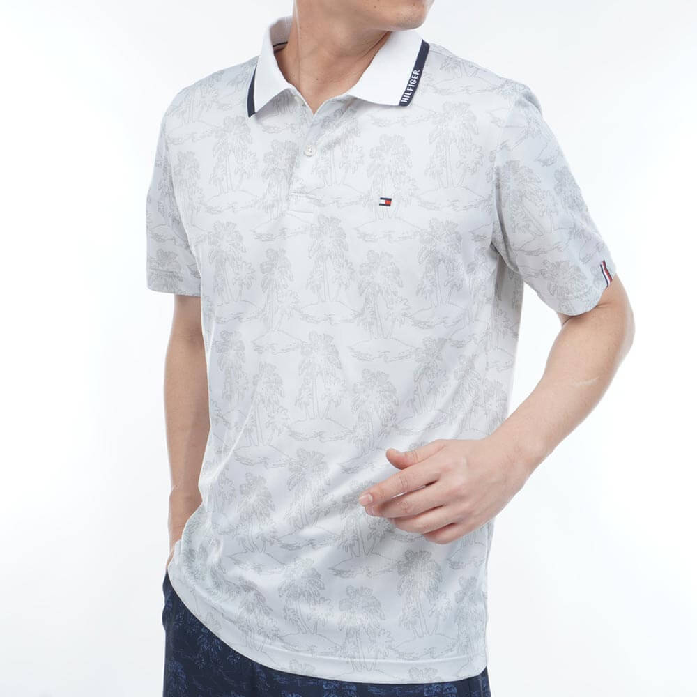 トミー ヒルフィガー ゴルフ　メンズ ヤシジャガード 半袖 ポロシャツ THMA628　2026年モデル 詳細4