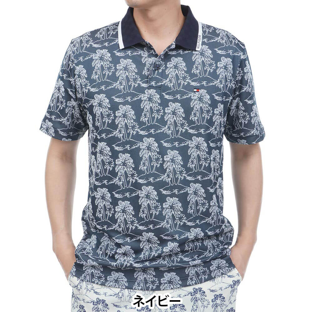 トミー ヒルフィガー ゴルフ　メンズ ヤシジャガード 半袖 ポロシャツ THMA628　2026年モデル 詳細5