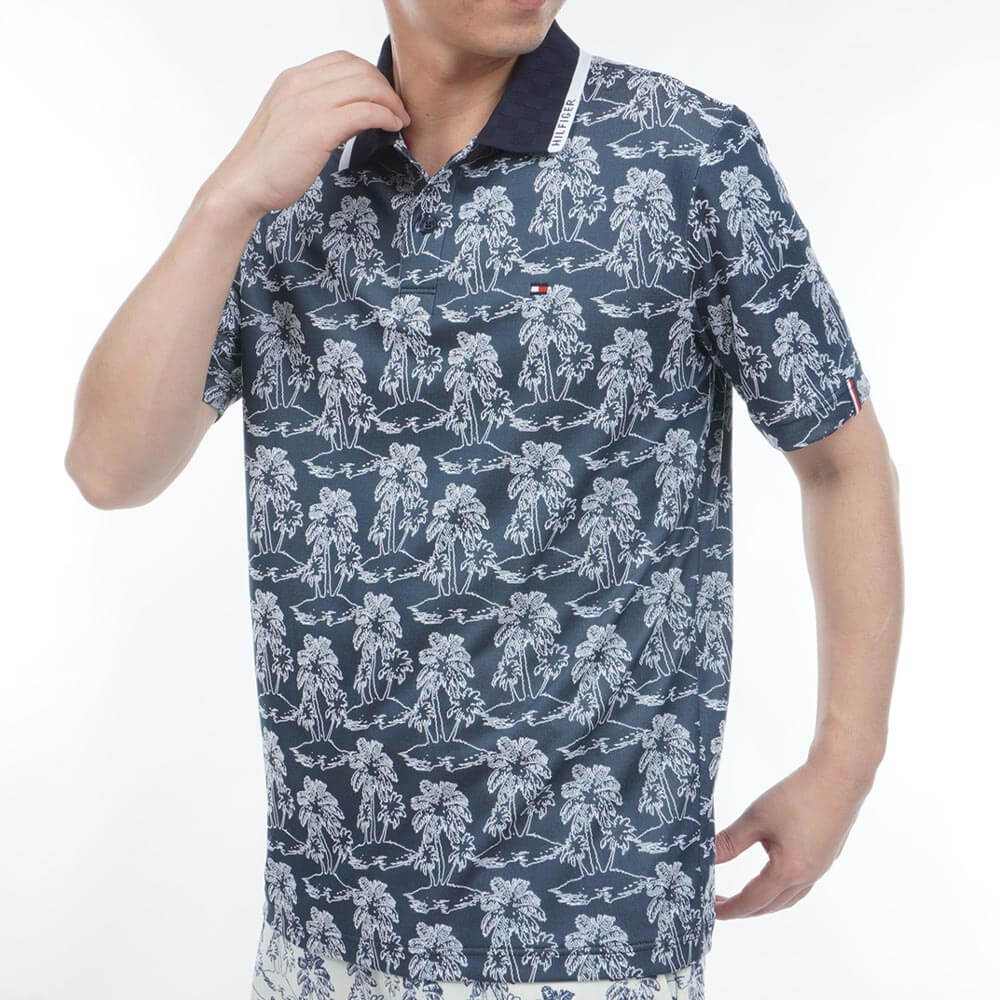 トミー ヒルフィガー ゴルフ　メンズ ヤシジャガード 半袖 ポロシャツ THMA628　2026年モデル 詳細7