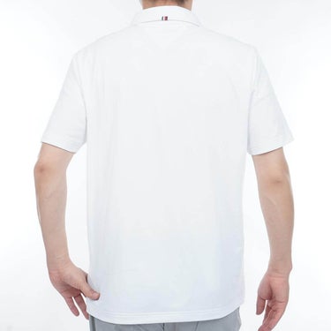 トミー ヒルフィガー ゴルフ　メンズ ワッフル生地 半袖 ハーフジップ シャツ THMA633　2026年モデル 詳細3