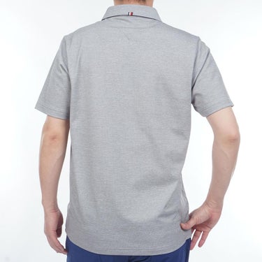 トミー ヒルフィガー ゴルフ　メンズ ワッフル生地 半袖 ハーフジップ シャツ THMA633　2026年モデル 詳細6