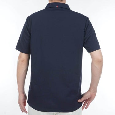 トミー ヒルフィガー ゴルフ　メンズ ワッフル生地 半袖 ハーフジップ シャツ THMA633　2026年モデル 詳細9