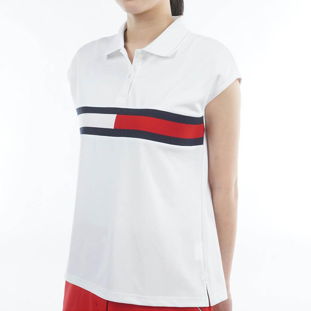 トミー ヒルフィガー ゴルフ　レディース フレンチスリーブ 半袖 ポロシャツ THLA611　2026年モデル 詳細4