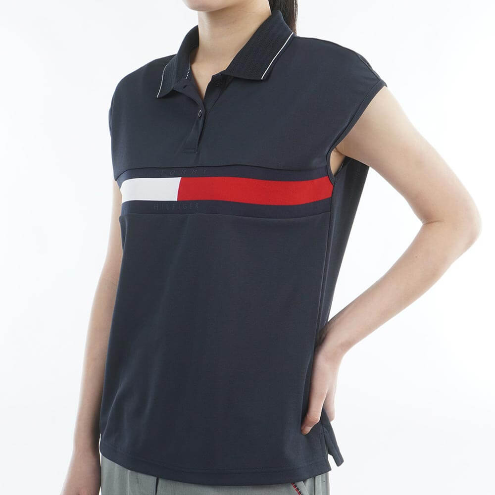 トミー ヒルフィガー ゴルフ　レディース フレンチスリーブ 半袖 ポロシャツ THLA611　2026年モデル 詳細7