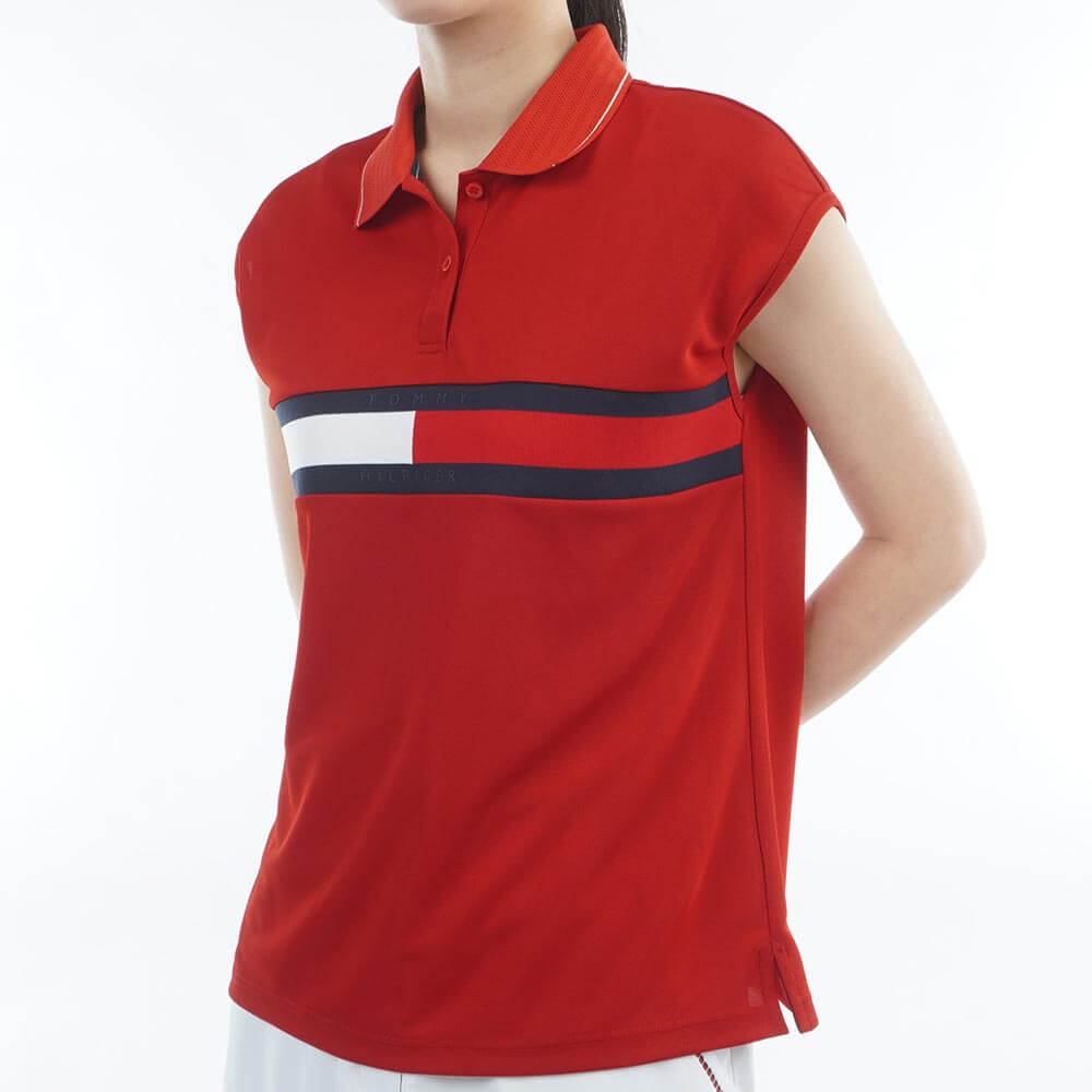 トミー ヒルフィガー ゴルフ　レディース フレンチスリーブ 半袖 ポロシャツ THLA611　2026年モデル 詳細10