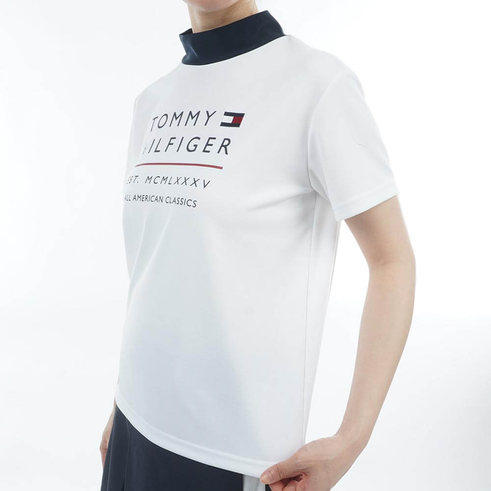 トミー ヒルフィガー ゴルフ　レディース 半袖 モックネック シャツ THLA616　2026年モデル 詳細4