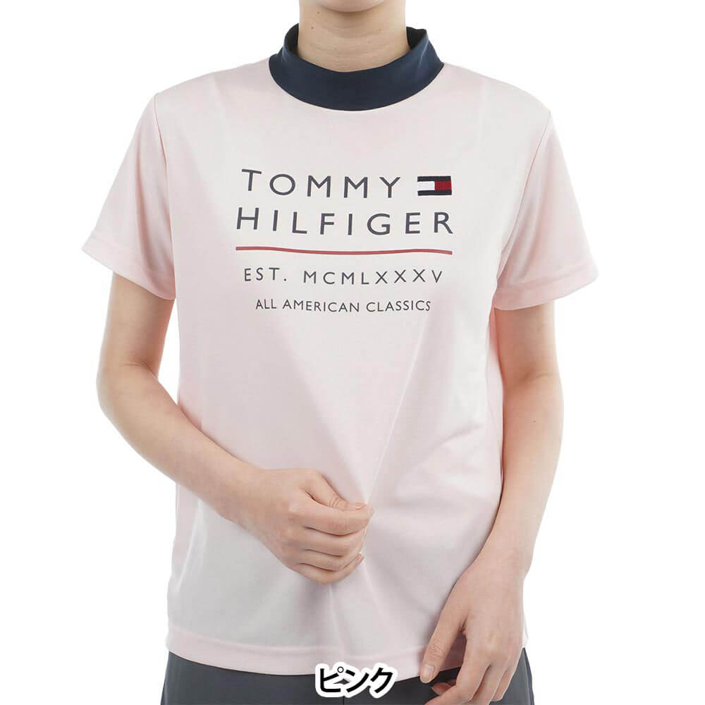 トミー ヒルフィガー ゴルフ　レディース 半袖 モックネック シャツ THLA616　2026年モデル 詳細5