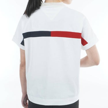 トミー ヒルフィガー ゴルフ　レディース ワッフル リラックス 半袖 モックネック シャツ THLA628　2026年モデル 詳細3