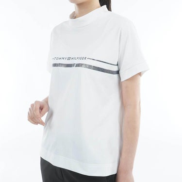 トミー ヒルフィガー ゴルフ　レディース ワッフル リラックス 半袖 モックネック シャツ THLA628　2026年モデル 詳細4