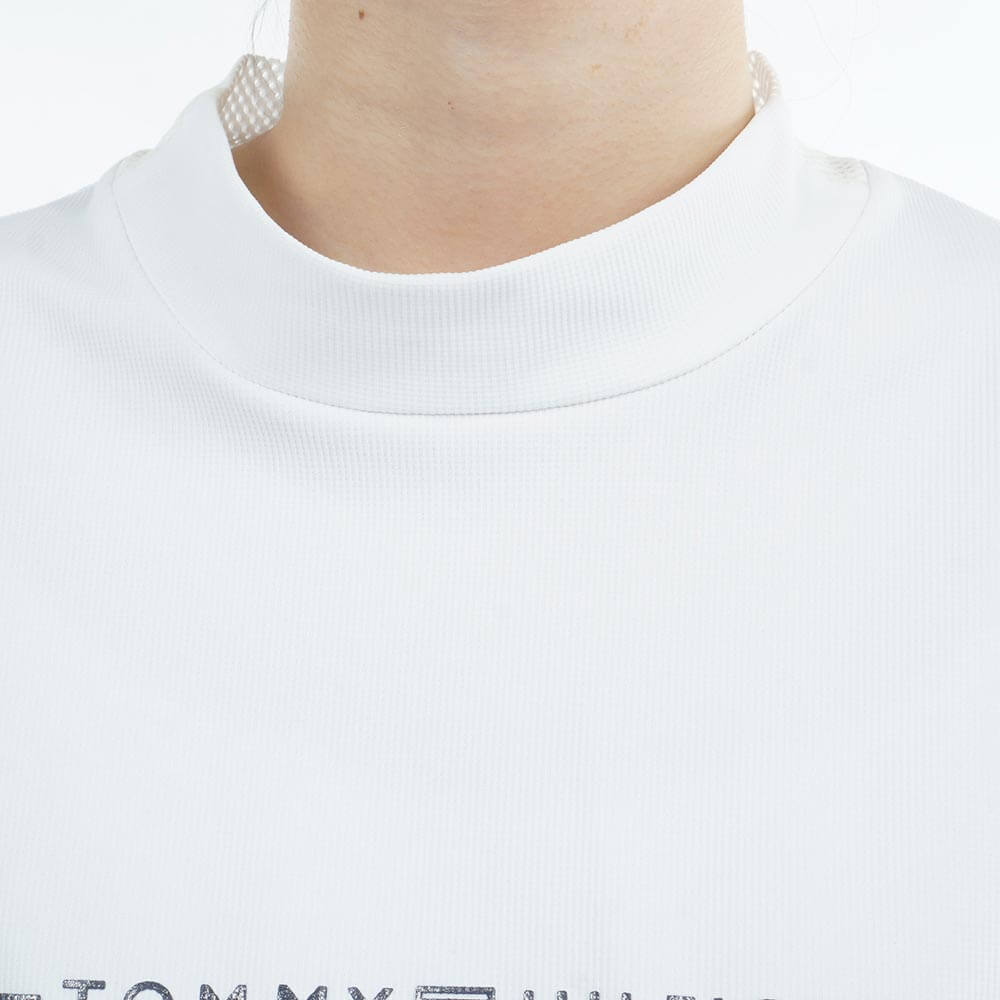 トミー ヒルフィガー ゴルフ　レディース ワッフル リラックス 半袖 モックネック シャツ THLA628　2026年モデル 詳細5