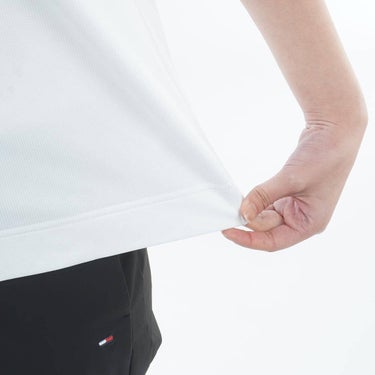 トミー ヒルフィガー ゴルフ　レディース ワッフル リラックス 半袖 モックネック シャツ THLA628　2026年モデル 詳細6