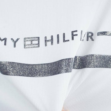 トミー ヒルフィガー ゴルフ　レディース ワッフル リラックス 半袖 モックネック シャツ THLA628　2026年モデル 詳細7