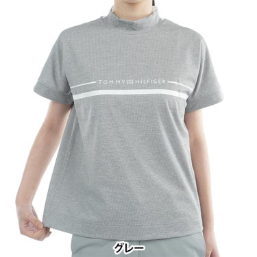 トミー ヒルフィガー ゴルフ　レディース ワッフル リラックス 半袖 モックネック シャツ THLA628　2026年モデル 詳細8