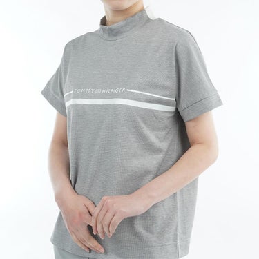 トミー ヒルフィガー ゴルフ　レディース ワッフル リラックス 半袖 モックネック シャツ THLA628　2026年モデル 詳細10