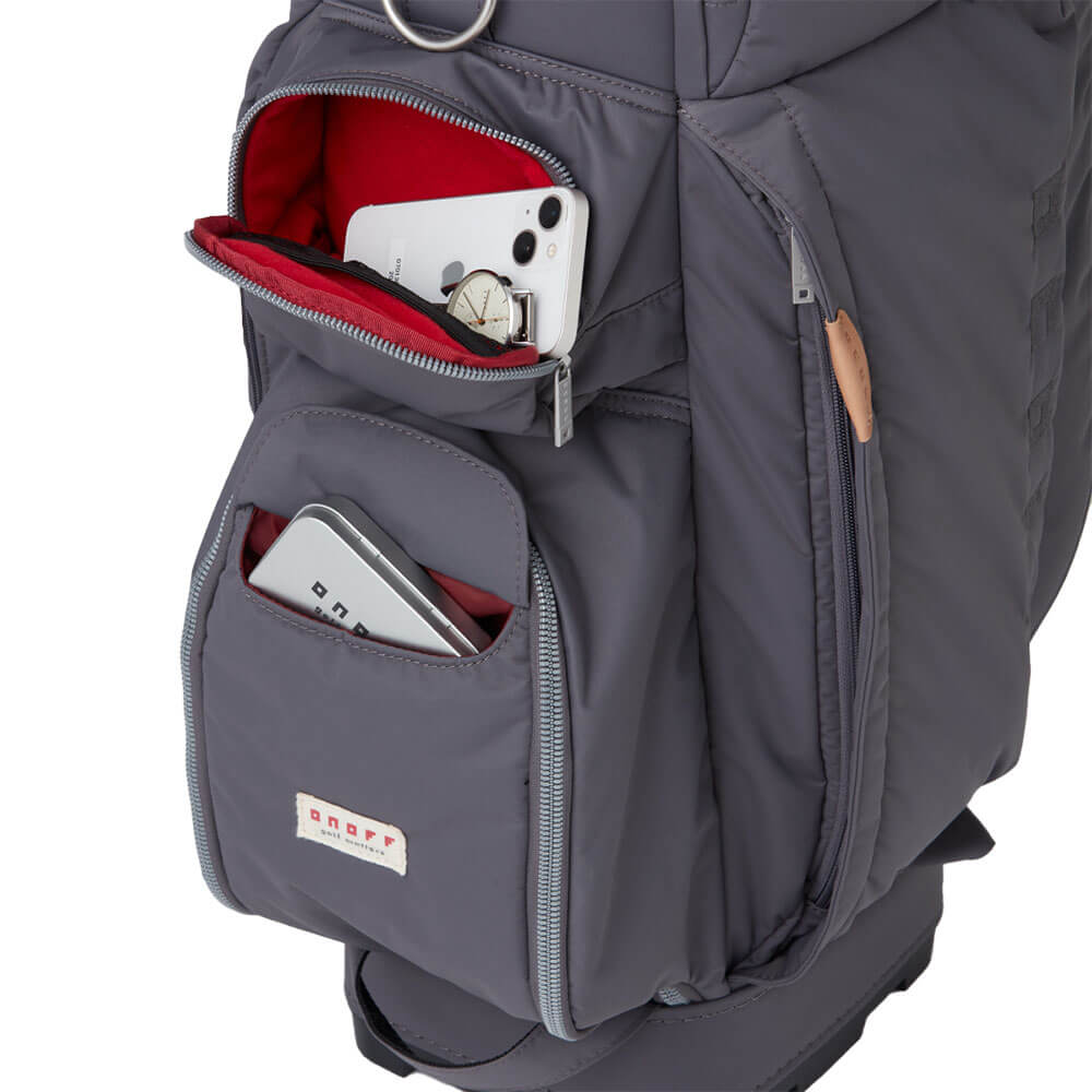 ONOFF オノフ　ナイロンツイル キャディバッグ OB0426 78 スレートグレー　2026年モデル 詳細5