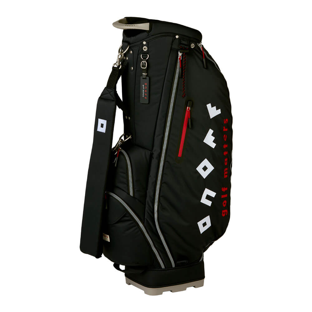 ONOFF オノフ　ナイロンツイル ロゴ キャディバッグ OB3626 02 ブラック　2026年モデル