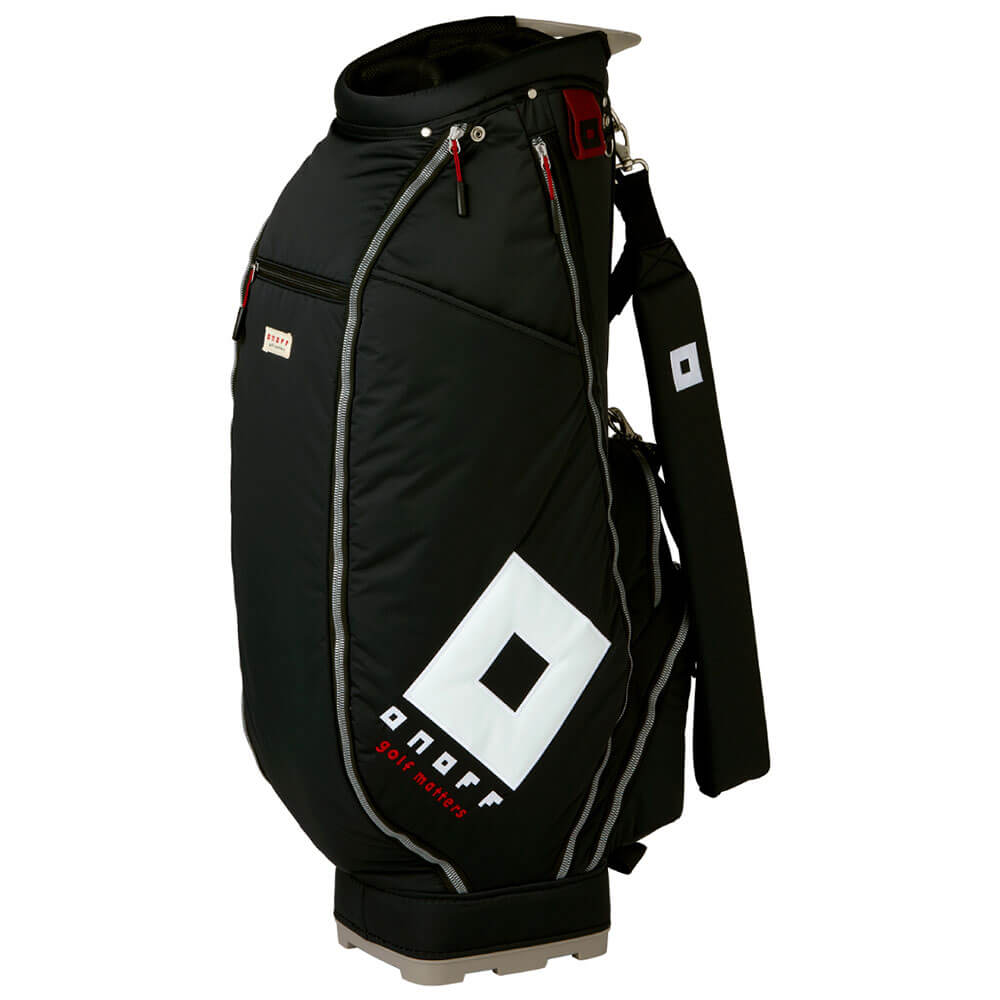 ONOFF オノフ　ナイロンツイル ロゴ キャディバッグ OB3626 02 ブラック　2026年モデル 詳細2