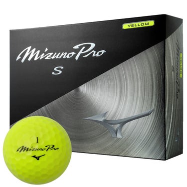 ミズノ MIZUNO　Mizuno Pro S ミズノプロ エス ゴルフボール　1ダース（12球入り）　イエロー　2026年モデル