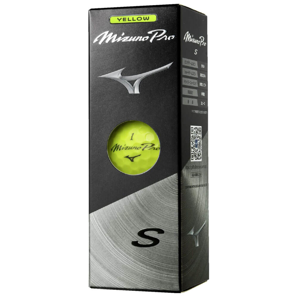 ミズノ MIZUNO　Mizuno Pro S ミズノプロ エス ゴルフボール　1ダース（12球入り）　イエロー　2026年モデル 詳細5