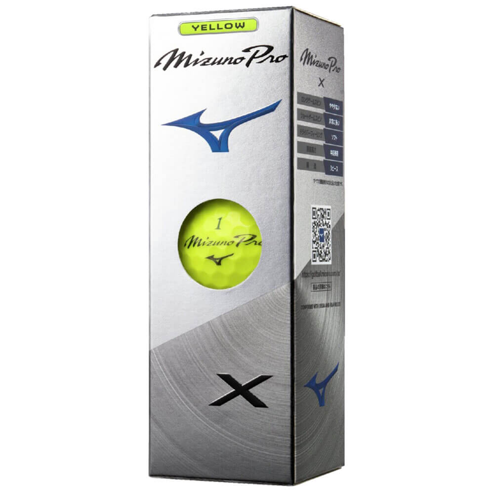 ミズノ MIZUNO　Mizuno Pro X ミズノプロ エックス ゴルフボール　1ダース（12球入り）　イエロー　2026年モデル 詳細5