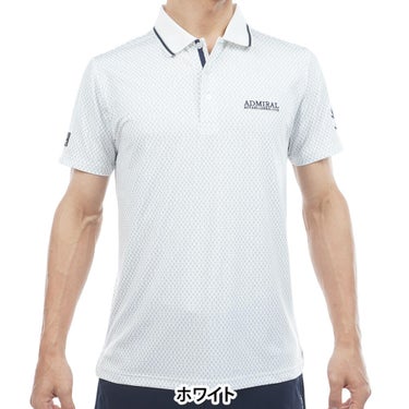 アドミラル Admiral　メンズ 小紋柄 半袖 ポロシャツ ADMA616　2026年モデル 詳細2