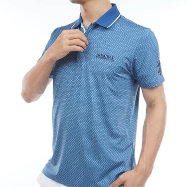 アドミラル Admiral　メンズ 小紋柄 半袖 ポロシャツ ADMA616　2026年モデル 詳細7