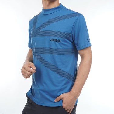 アドミラル Admiral　メンズ カラタッチプラス UJプリント 半袖 モックネック シャツ ADMA636　2026年モデル 詳細7