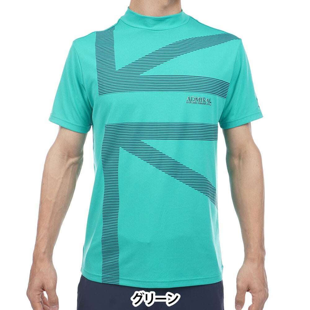 アドミラル Admiral　メンズ カラタッチプラス UJプリント 半袖 モックネック シャツ ADMA636　2026年モデル 詳細8