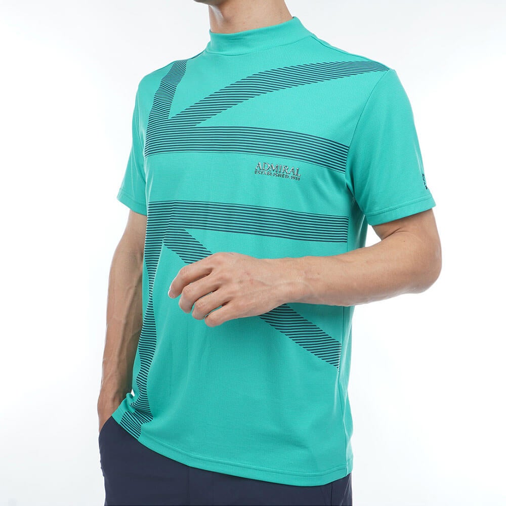 アドミラル Admiral　メンズ カラタッチプラス UJプリント 半袖 モックネック シャツ ADMA636　2026年モデル 詳細10