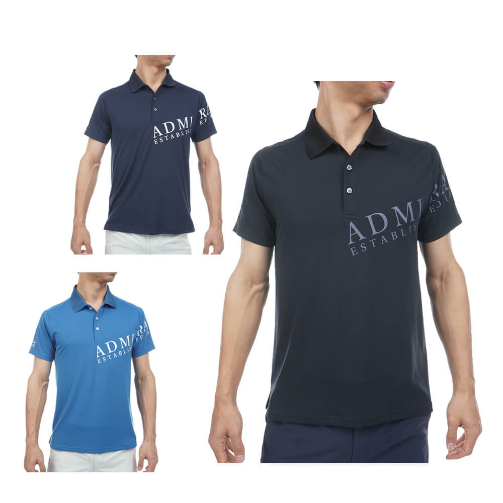 アドミラル Admiral　メンズ カラタッチプラス ロゴ 半袖 ポロシャツ ADMA638　2026年モデル