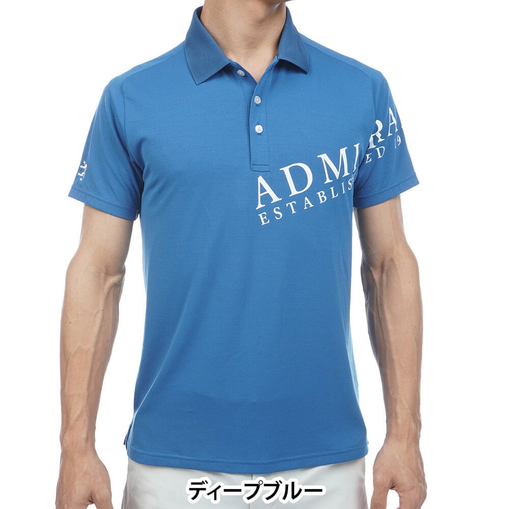 アドミラル Admiral　メンズ カラタッチプラス ロゴ 半袖 ポロシャツ ADMA638　2026年モデル 詳細12