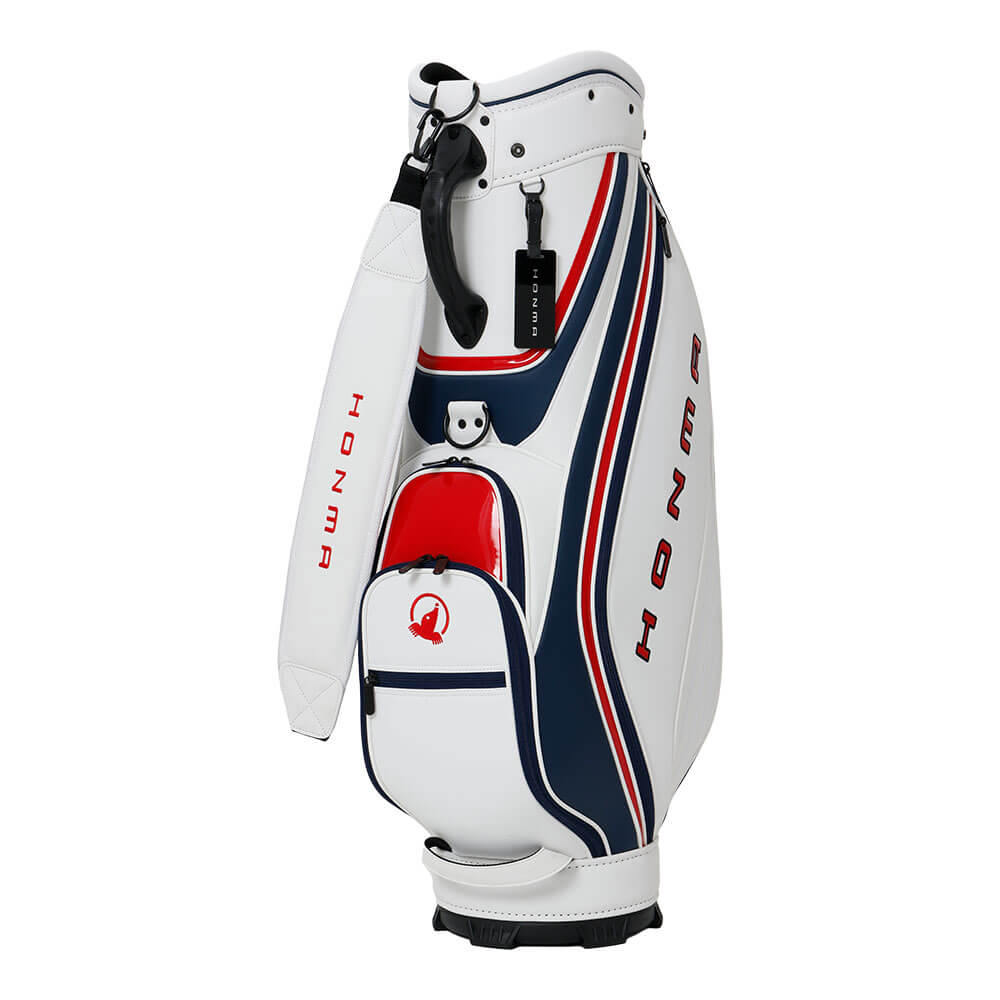 本間ゴルフ　スポーツ メンズ キャディバッグ CB12604 WH/NV ホワイト/ネイビー　2026年モデル ホワイト/ネイビー
