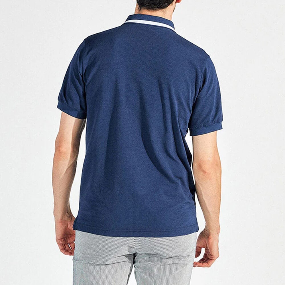 マンシングウェア Munsingwear メンズ シアサッカー 半袖 ポロシャツ