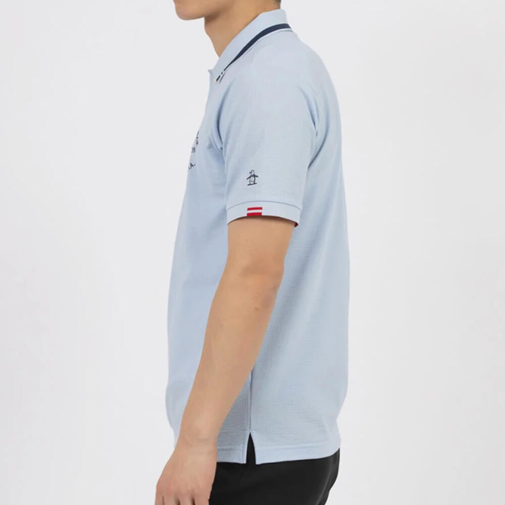 Munsingwear/マンシングウェア/ゴルフ 半袖ポロシャツ【LL】新品！ マンシングウェア Munsingwear メンズ シアサッカー 半袖 ポロシャツ