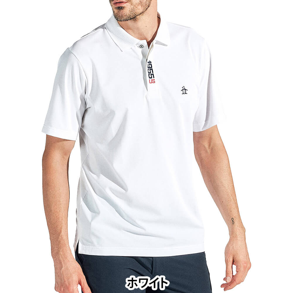 マンシングウェア Munsingwear メンズ 天竺 半袖 ポロシャツ MG5SHS39M