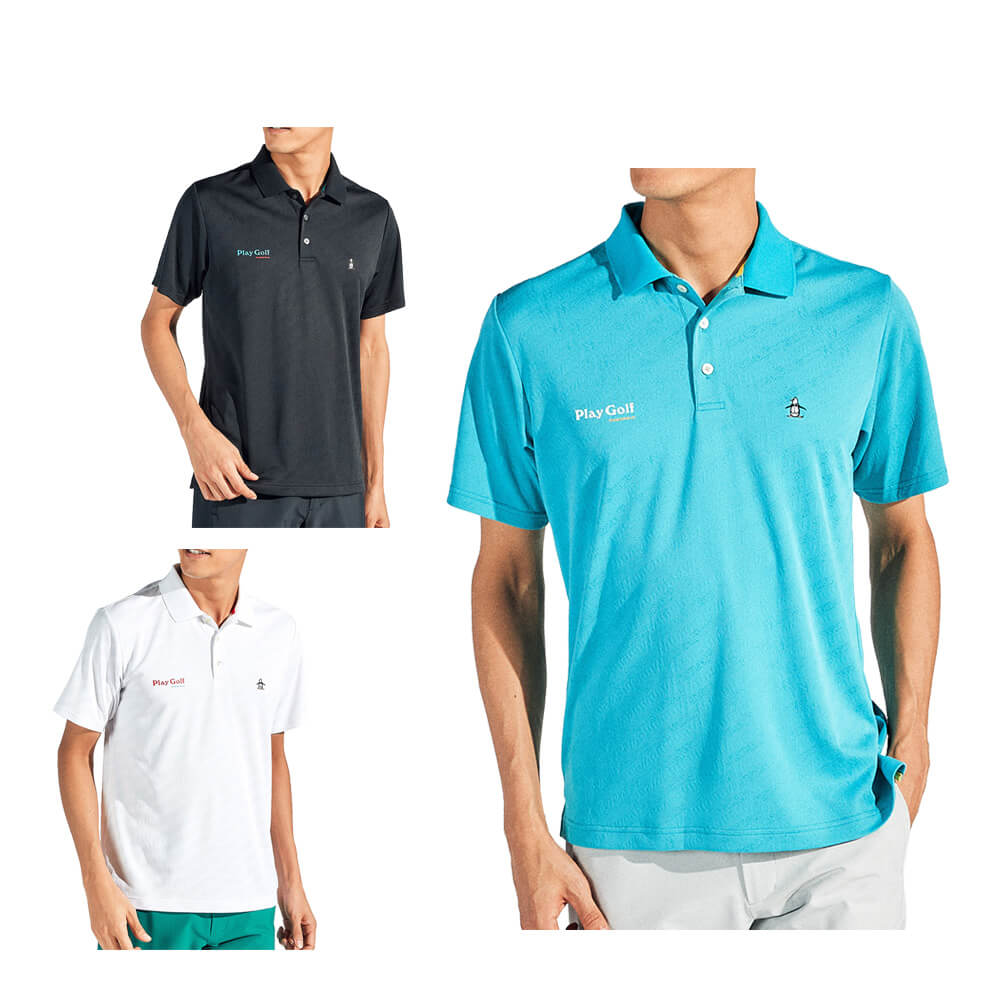 品【春夏】マンシング ポロシャツ ポロ 半袖 ワンポイント ロゴ L　golf　Munsingwear Munsingwear（マンシングウェア） マンシング(Munsingwear) ゴルフ