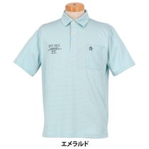 マンシングウェア Munsingwear　メンズ 千鳥ジャガード 半袖 ポロシャツ MG5SHS86M　2025年モデル