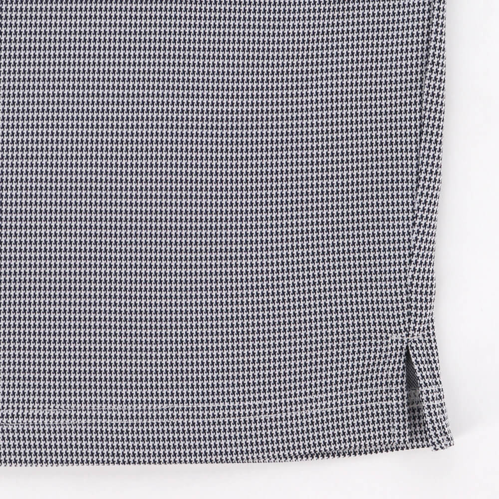 マンシングウェア Munsingwear メンズ 千鳥ジャガード 半袖 ポロシャツ