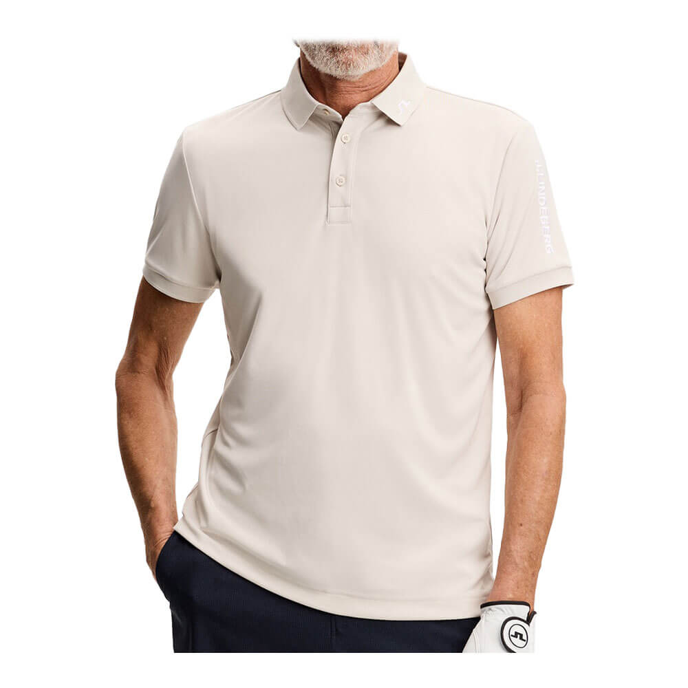 Jリンドバーグ J.LINDEBERG　メンズ スリムフィット 半袖 ポロシャツ 071-25241 006 アイボリー　2026年モデル アイボリー