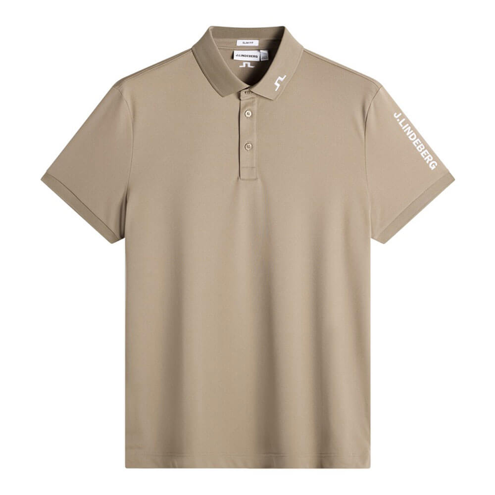 Jリンドバーグ J.LINDEBERG　メンズ スリムフィット 半袖 ポロシャツ 071-25241 047 ブラウン　2026年モデル ブラウン