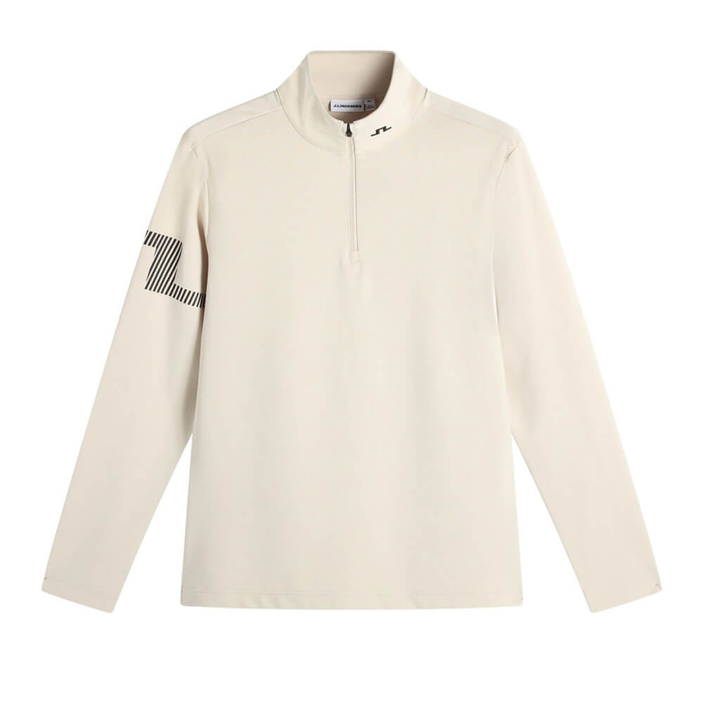 Jリンドバーグ J.LINDEBERG　メンズ 長袖 ハーフジップ プルオーバー 071-35211 006 アイボリー　2026年モデル アイボリー